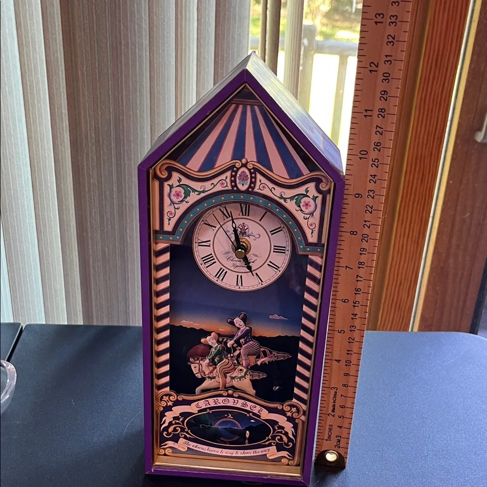 Koji Murai 1994 Clown Mueum Purple Carousel Clock